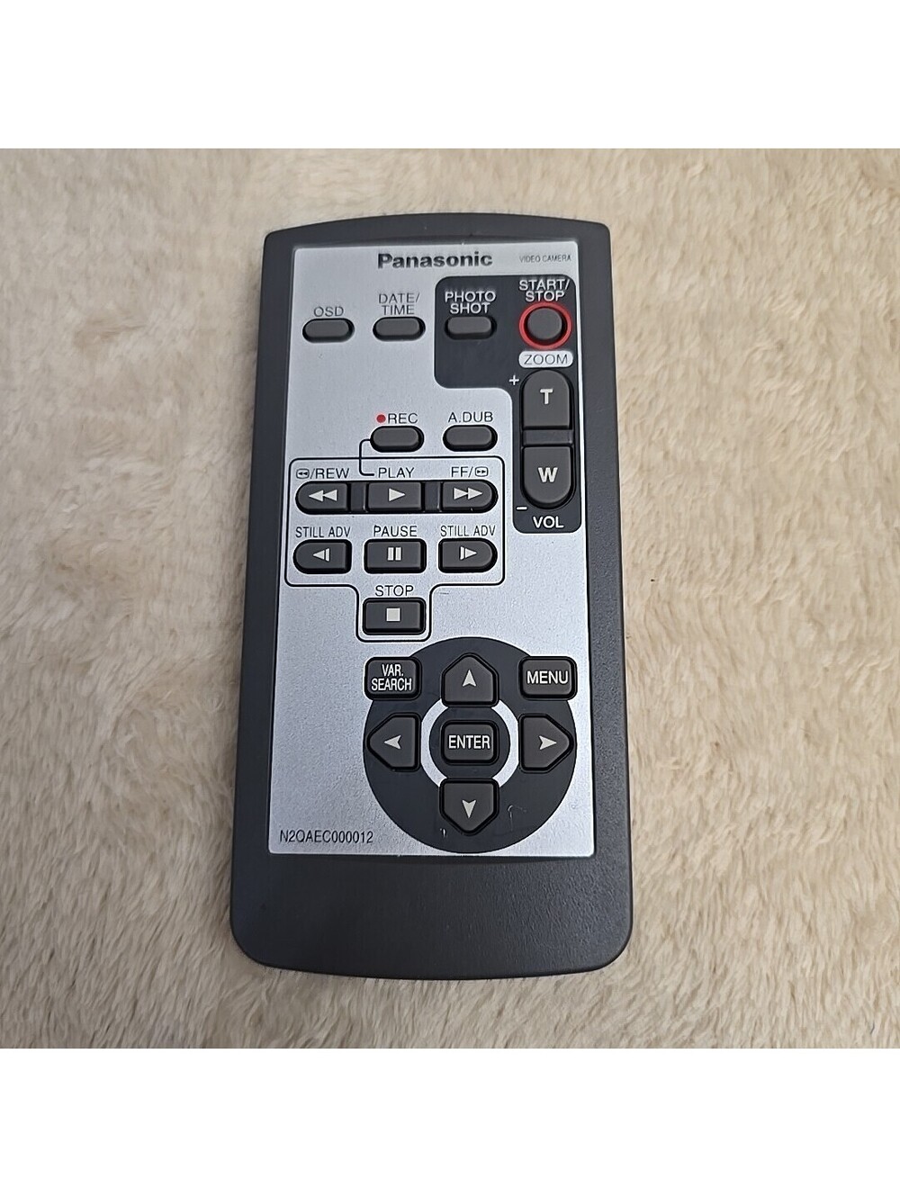 PANASONIC N2QAEC000012 REMOTE CONTROL OEM CAMCORDER VEQ4500 RTVEQ4500 AG-DVC20